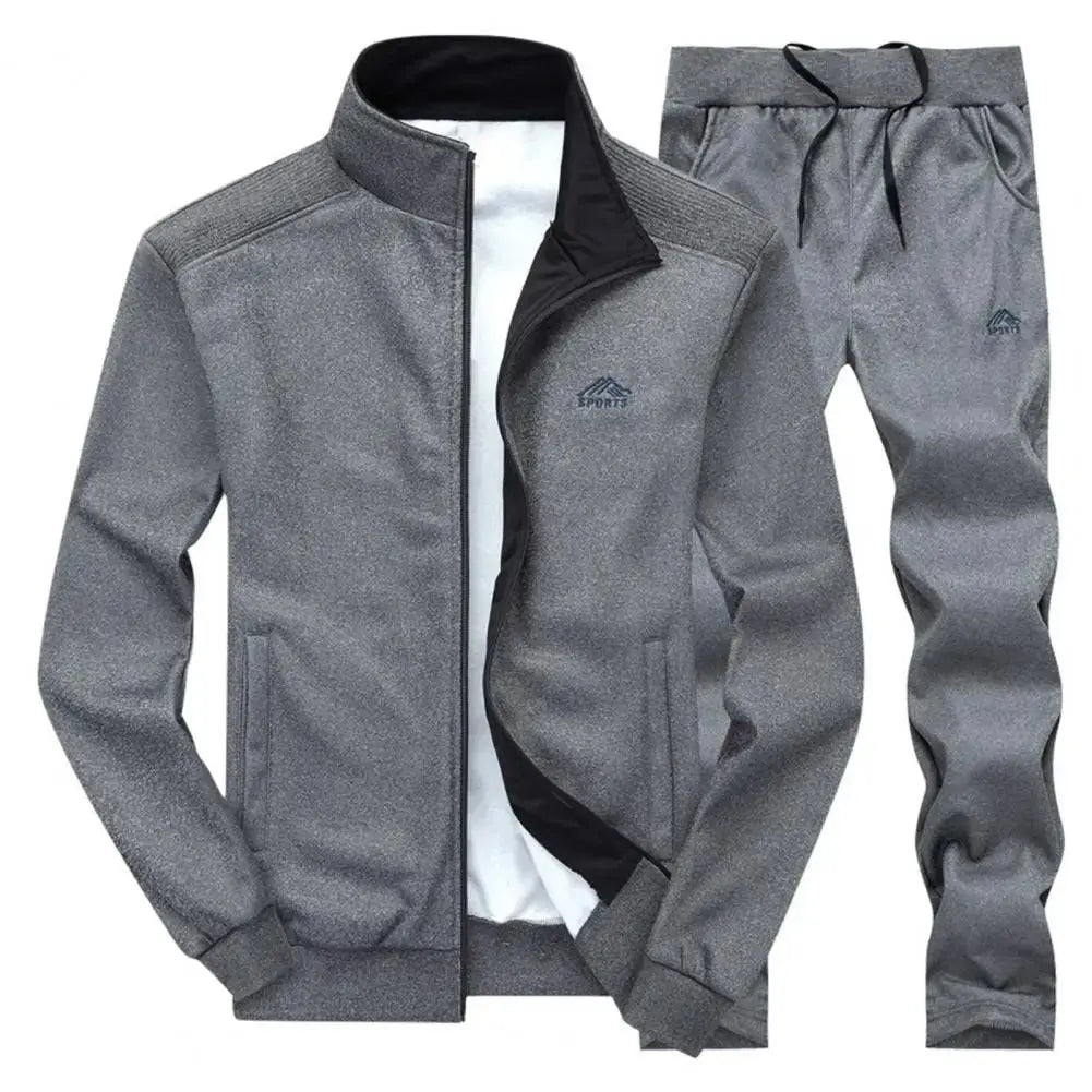 Men’s Activewear Set: Jacket & Pants for Spring and Autumn - SnugFit