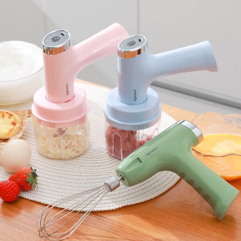 Electric whisk set in pastel colors with blender jars