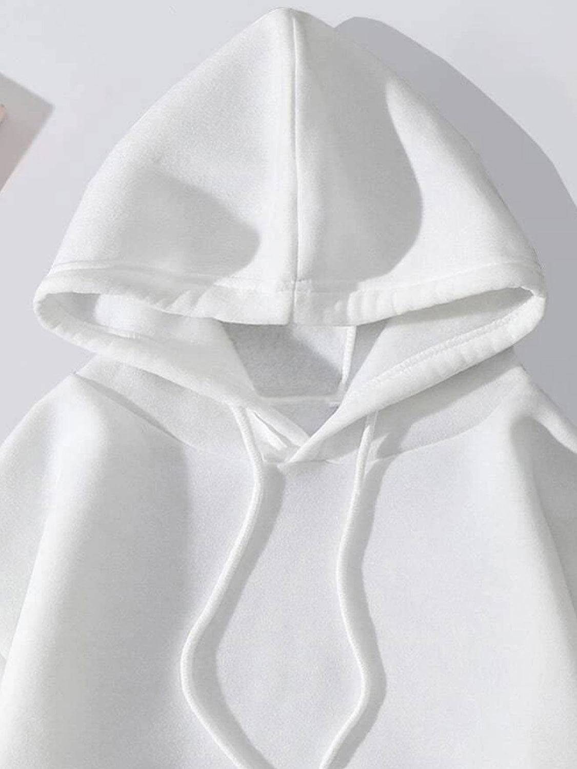 Graphic Drawstring Hoodie with Pocket - SnugFit