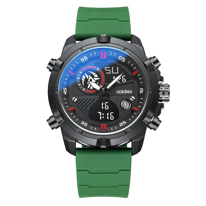 Green strap men's sports luminous watch