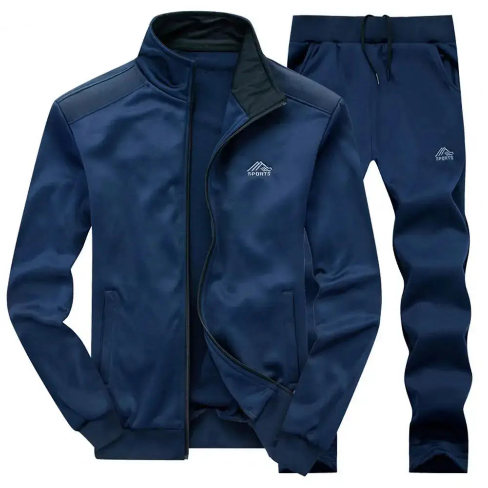 Men’s Activewear Set: Jacket & Pants for Spring and Autumn - SnugFit