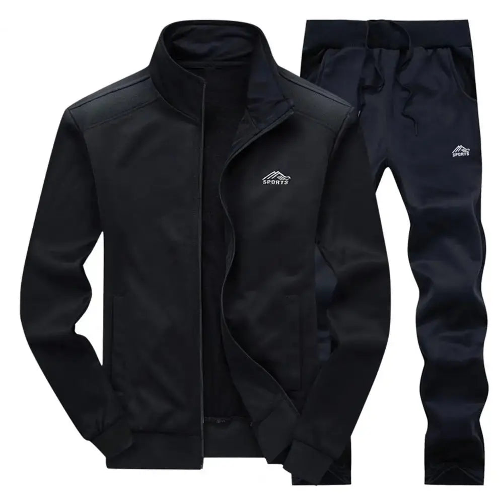 Men’s Activewear Set: Jacket & Pants for Spring and Autumn - SnugFit